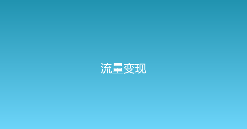 流量变现 封面图
